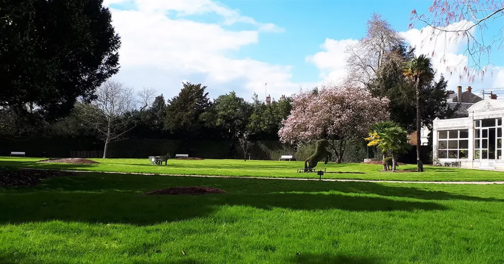 jardin dumaine au printemps