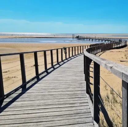 balade en bord de plage coté atlantique